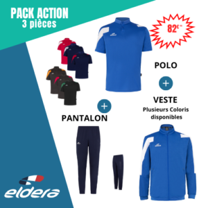 Pack Action 3 pièces Polo/Pantalon/Veste